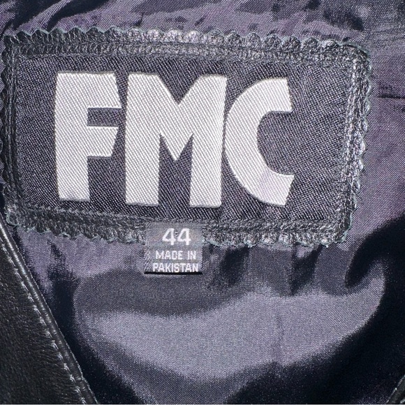 Men’s leather motorcycle riding vest sz 44 - Picture 5 of 7